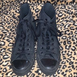 Black high top Converse